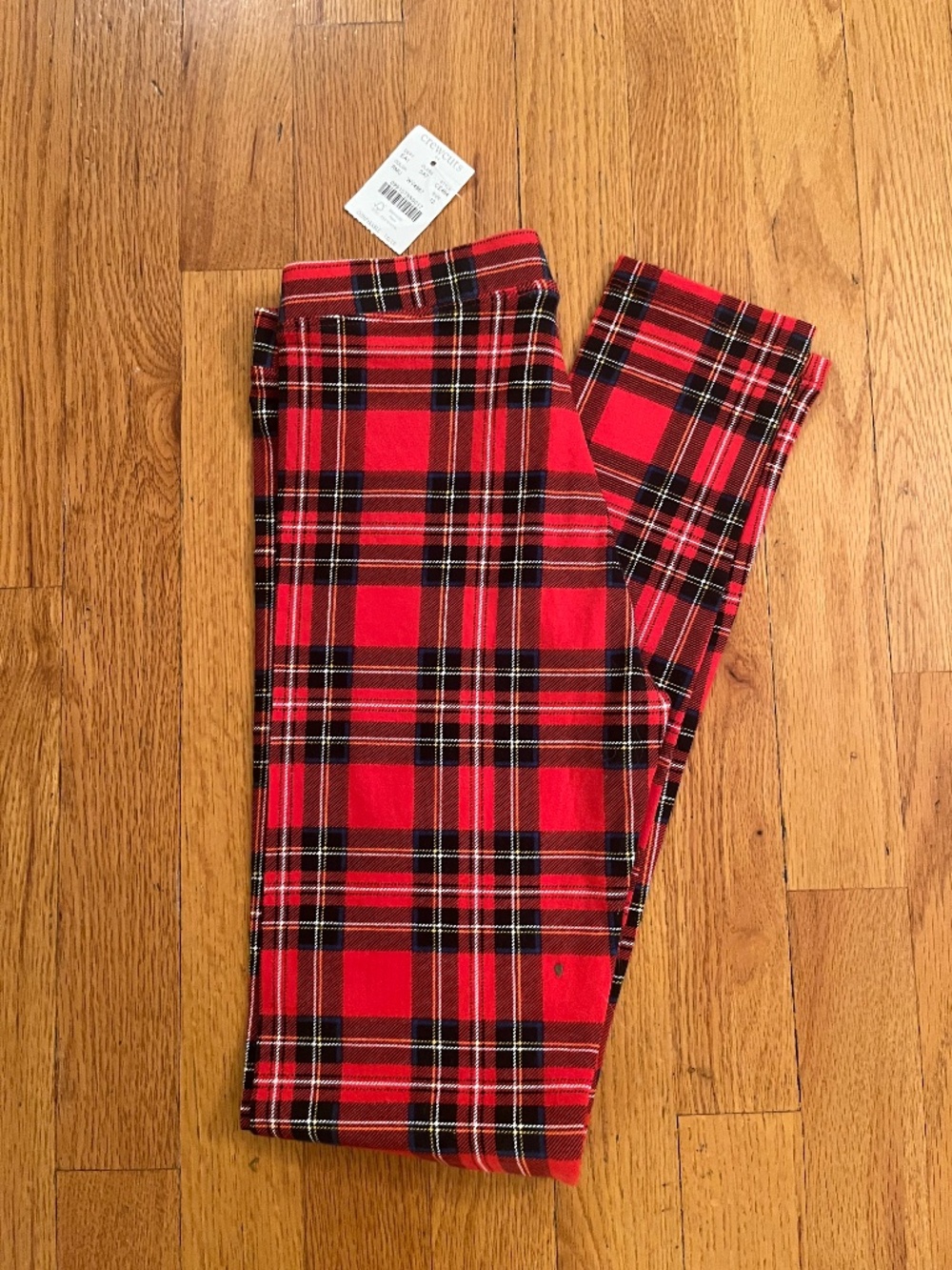 NWT J Crew Crewcuts Red Tartan Plaid Dress Pants Size 12